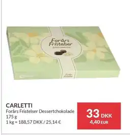 Nielsen's Discount CARLETTI Forårs Fristelser Dessertchokolade tilbud