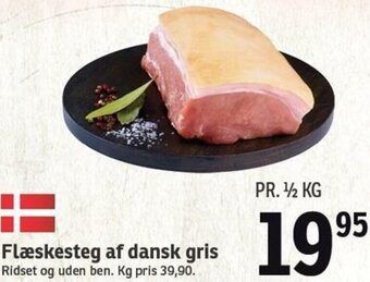 SPAR Flæskesteg Af Dansk Gris tilbud