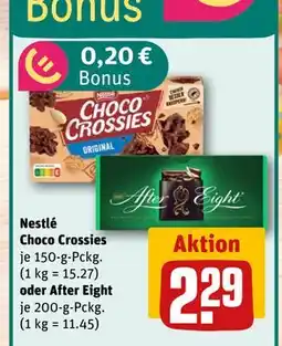 REWE DE Nestlé Choco Crossies oder After Eight, EUR 2.29 tilbud