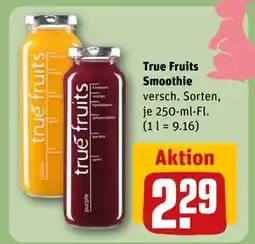 REWE DE True Fruits Smoothie, EUR 2.29 tilbud