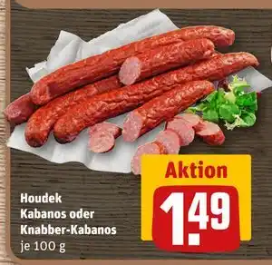 REWE DE Houdek Kabanos oder Knabber-Kabanos, EUR 1.49 tilbud