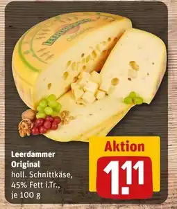 REWE DE Leerdammer Original, EUR 1.11 tilbud