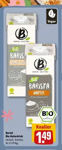 REWE DE Berief Bio Haferdrink, EUR 1.49 tilbud