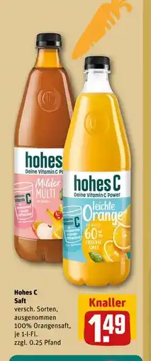REWE DE Hohes C Saft, EUR 1.49 tilbud