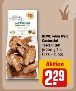 REWE DE REWE Feine Welt Cantuccini Toscani IGP, EUR 2.29 tilbud