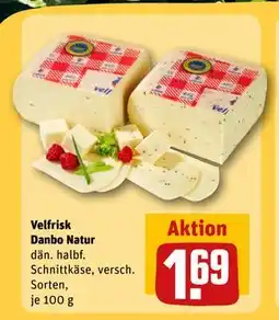 REWE DE Velfrisk Danbo Natur, EUR 1.69 tilbud