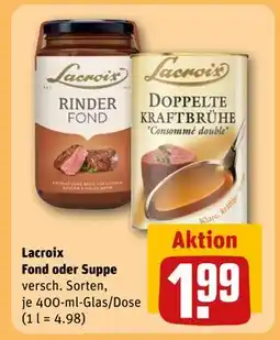 REWE DE Lacroix Fond oder Suppe, EUR 1.99 tilbud
