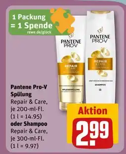 REWE DE Pantene Pro-V Spülung oder Shampoo, EUR 2.99 tilbud