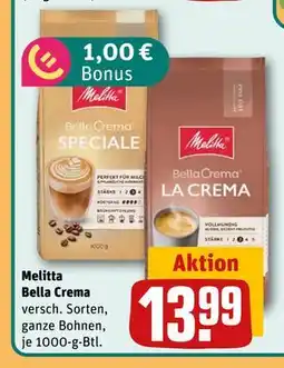 REWE DE Melitta Bella Crema, EUR 13.99 tilbud
