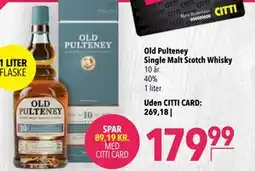 Citti Old Pulteney Single Malt Scotch Whisky tilbud