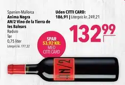 Citti Anima Negra AN/2 Vino de la Tierra de les Balears tilbud