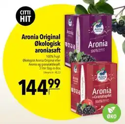 Citti Aronia Original Økologisk aroniasaft tilbud