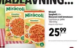 Citti Mirácoli Spaghetti. eller Maccaroni med tomatsauce tilbud