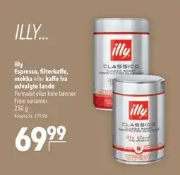 Citti illy Espresso, filterkaffe, mokka eller kaffe fra udvalgte lande tilbud