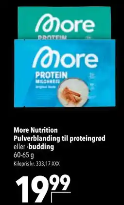 Citti More Nutrition Pulverblanding til proteingrød eller -budding tilbud
