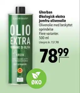 Citti Ghorban Økologisk ekstra jomfru olivenolie tilbud