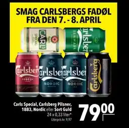 Citti Carls Special, Carlsberg Pilsner, 1883, Nordic eller Sort Guld tilbud