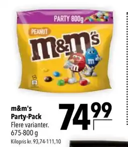 Citti m&m's Party-Pack tilbud