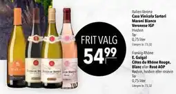 Citti Casa Vinicola Sartori Marani Bianco Veronese IGP tilbud