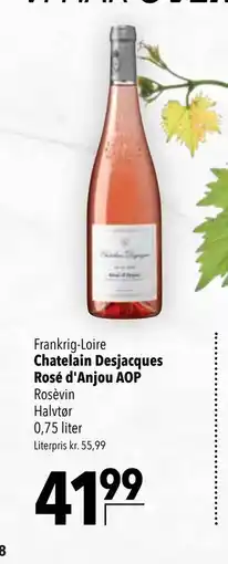 Citti Chatelain Desjacques Rosé d'Anjou AOP tilbud