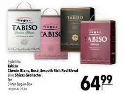 Citti Tabiso Chenin Blanc, Rosé, Smooth Rich Red Blend eller Shiraz Grenache tilbud