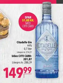 Citti Citadelle Gin tilbud