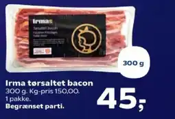SuperBrugsen Irma tørsaltet bacon tilbud