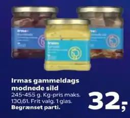 SuperBrugsen Irmas gammeldags modnede sild tilbud