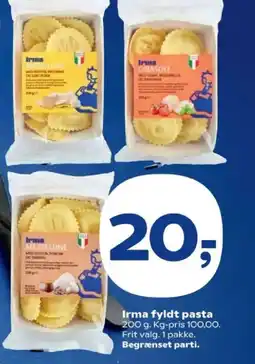 SuperBrugsen Irma fyldt pasta tilbud