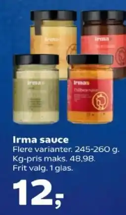 SuperBrugsen Irma sauce tilbud