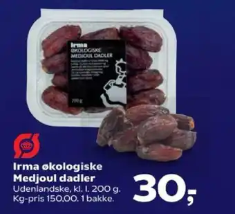 SuperBrugsen Irma økologiske Medjoul dadler tilbud
