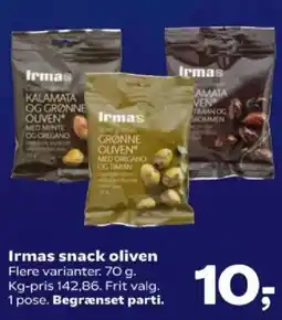 SuperBrugsen Irmas snack oliven tilbud