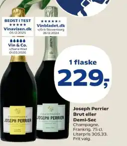 SuperBrugsen Joseph Perrier Brut eller Demi-Sec tilbud