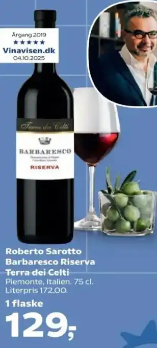 SuperBrugsen Roberto Sarotto Barbaresco Riserva Terra dei Celti tilbud