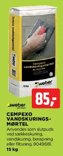 jem & fix Cempexo Vandsikringsmørtel tilbud