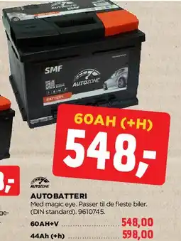jem & fix Autobatteri 60Ah tilbud