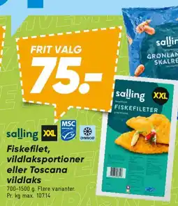 Bilka Salling XXL Fiskefilet tilbud