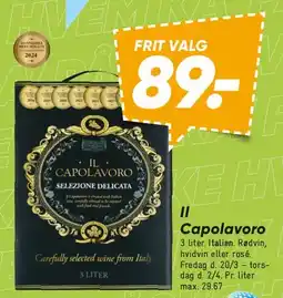 Bilka Il Capolavoro (bag-in-box) tilbud