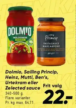 Bilka Dolmio & pastasaucer tilbud