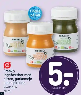 REMA 1000 Frankly Ingefærshot tilbud