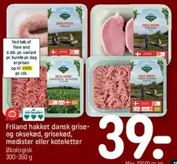 REMA 1000 Friland hakket dansk kød / koteletter tilbud