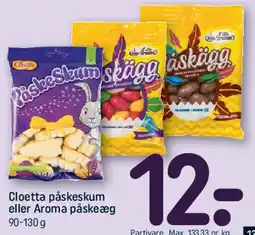 REMA 1000 Cloetta påskeskum eller Aroma påskägg tilbud