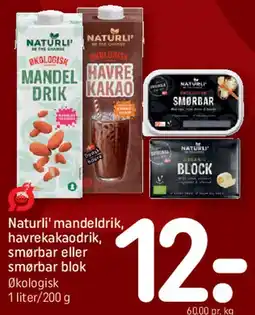 REMA 1000 Naturli' mandeldrik / havrekaakao / smørbar tilbud