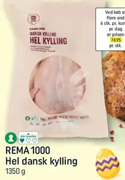 REMA 1000 Hel dansk kylling tilbud