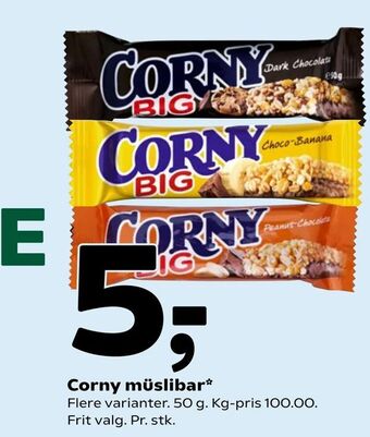 Coop 365 Corny müslibar tilbud