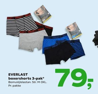 Coop 365 Everlast boxershorts 3-pak* tilbud
