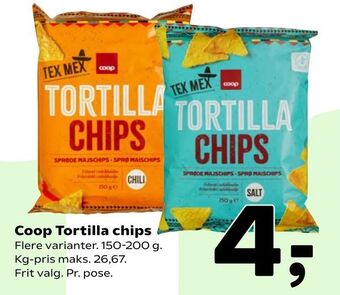 Coop 365 Coop Tortilla chips tilbud
