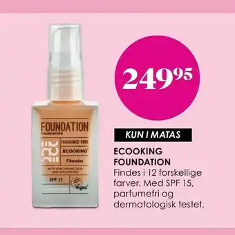 Matas Ecooking foundation tilbud