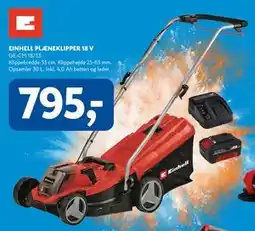Davidsen EINHELL PLÆNEKLIPPER 18 V tilbud