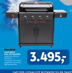 Davidsen CHAR-BROIL GAS- OG KULGRILL tilbud